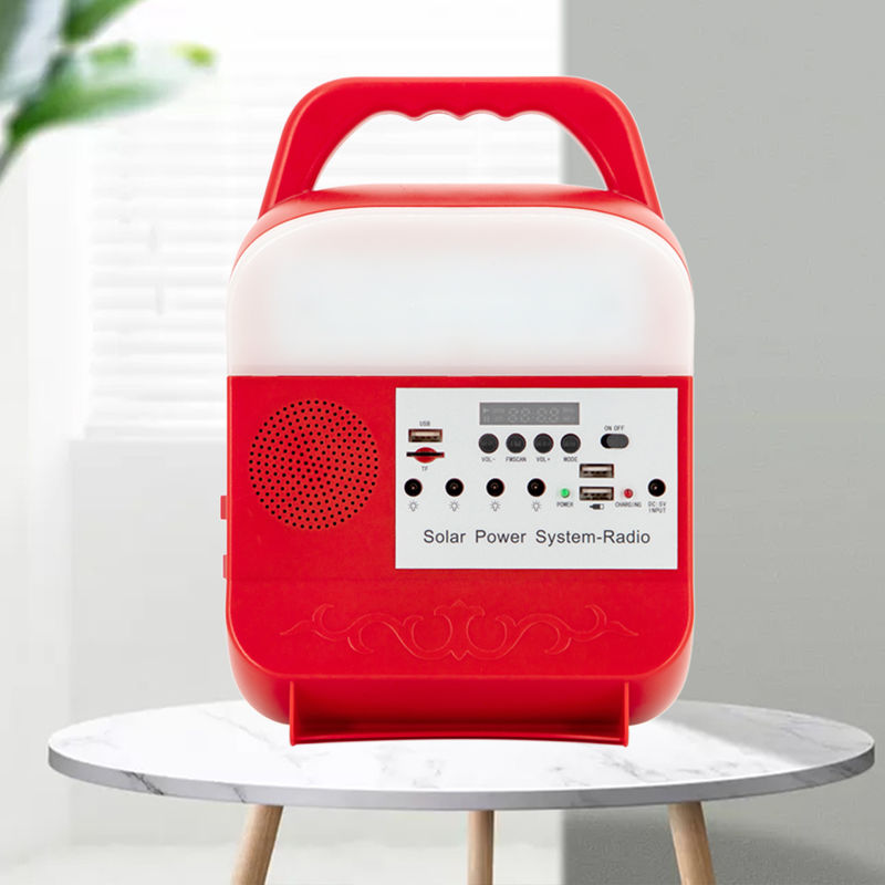 Bộ hệ thống chiếu sáng Led ngoài trời năng lượng mặt trời mini nhỏ Trang chủ Pin Lithium di động