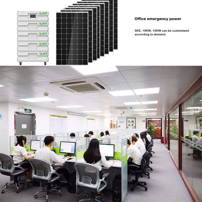 Hệ thống điện Máy phát điện năng lượng mặt trời di động 10KW Bộ hệ thống 5KW cho nhà ở