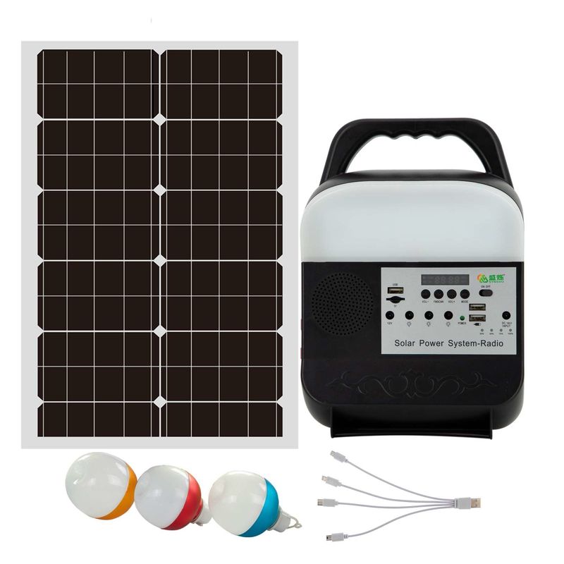 Hộp gia đình cắm trại Hệ thống năng lượng mặt trời Pin năng lượng Lithium 12v cho máy phát điện