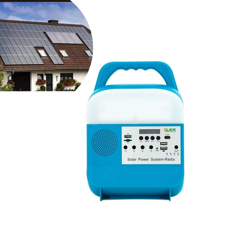 Hệ thống chiếu sáng khẩn cấp năng lượng mặt trời di động mini 30W với ánh sáng cho cắm trại nhỏ