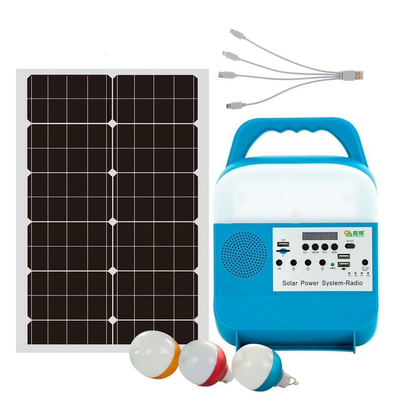 Hệ thống chiếu sáng năng lượng mặt trời di động nhỏ với đèn Led cho điện thoại di động