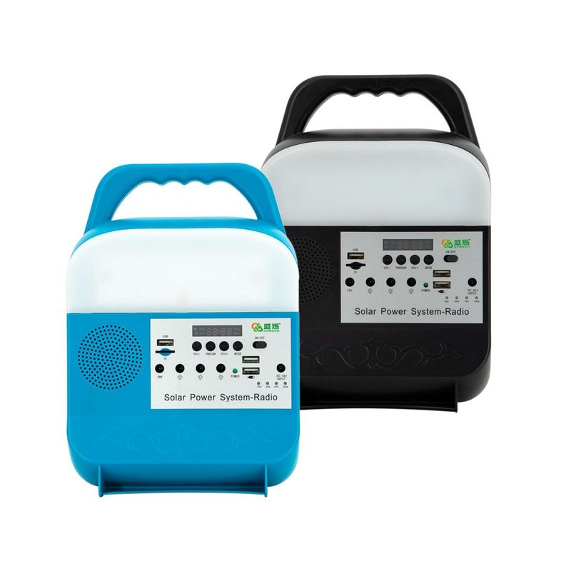 Hệ thống chiếu sáng khẩn cấp năng lượng mặt trời di động mini 30W với ánh sáng cho cắm trại nhỏ