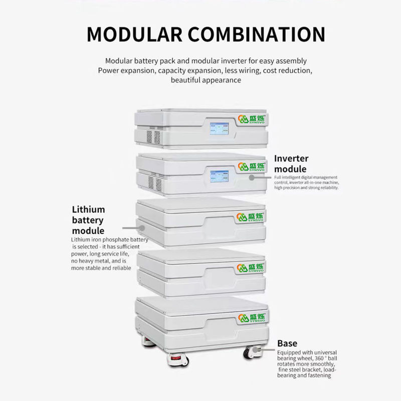 Pin Lithium Máy phát điện năng lượng mặt trời di động 5KW 10KW cho đèn TV cho ngôi nhà