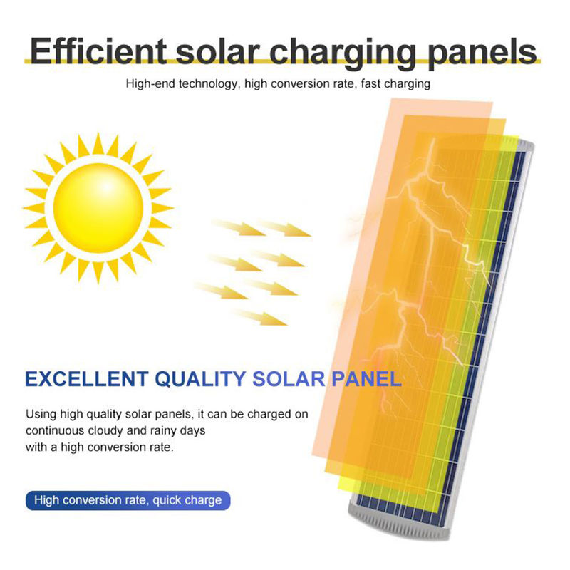 Bộ cảm biến IP65 chuyển động từ xa bằng năng lượng mặt trời tích hợp 1000W với cực pin Lithium
