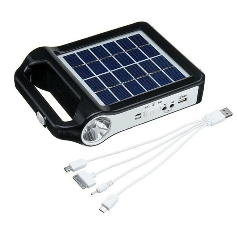 Hệ thống chiếu sáng năng lượng mặt trời di động Máy phát điện ngoài trời 5V Mini Home