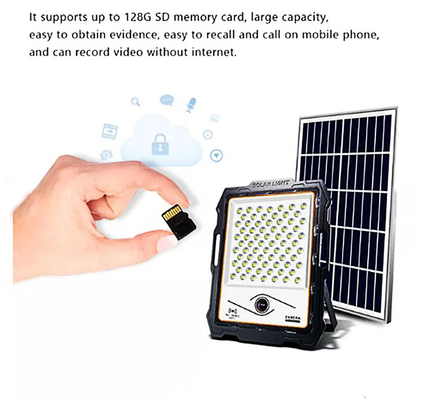 Độ sáng cao Ip65 Led Đèn lũ năng lượng mặt trời ngoài trời Chống nước 200w 300w Lumen cao