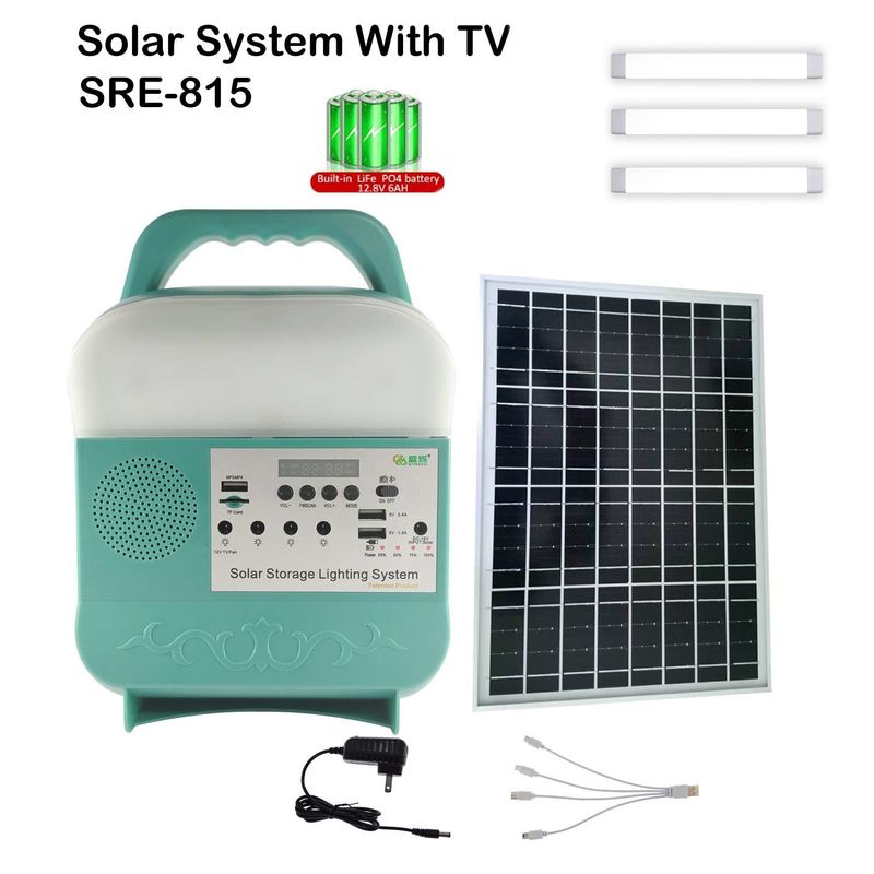 SRE-815 đèn khẩn cấp năng lượng mặt trời với thời gian làm việc 10h tấm mặt trời cho điện gia đình