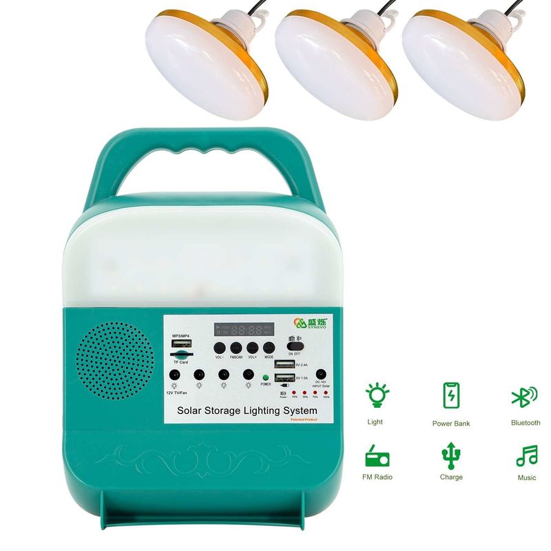 SRE-688 Bảng điều khiển năng lượng mặt trời trong nhà Đèn led khẩn cấp cho hệ thống chiếu sáng gia đình