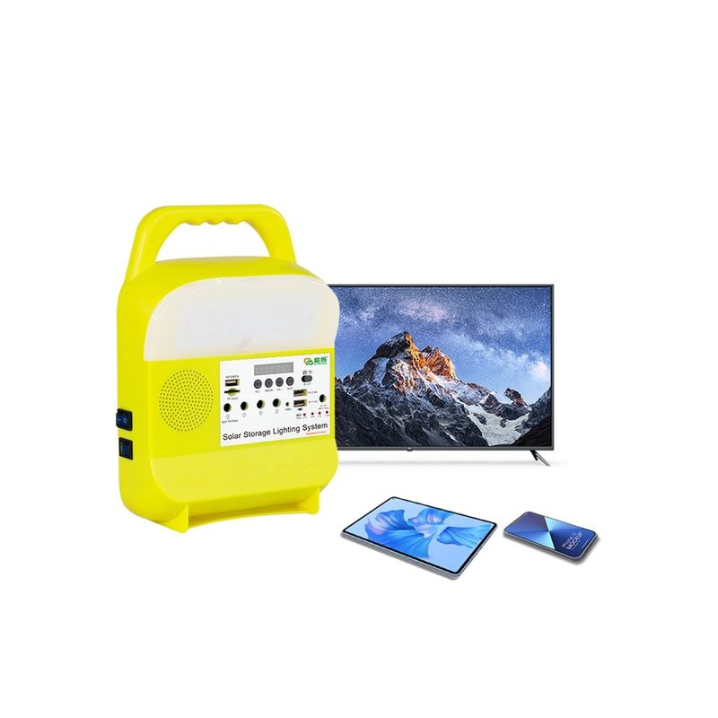 Hệ thống chiếu sáng Led bảng điều khiển năng lượng mặt trời 16V đa chức năng 16W cho trường hợp khẩn cấp đi bộ đường dài trong lều
