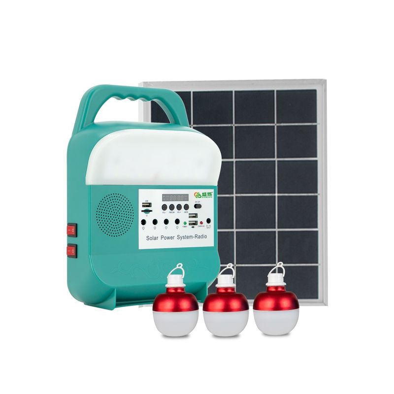 Bộ chiếu sáng năng lượng mặt trời 9W Bóng đèn LED Treo tường Bộ sạc điện thoại Trạm di động SRE-689