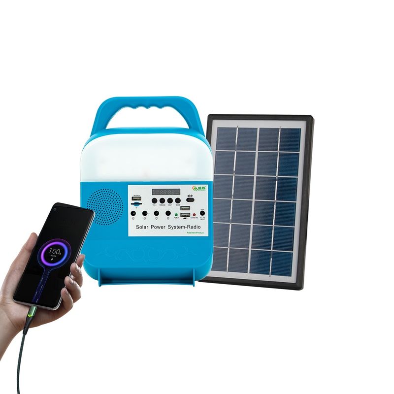 Đèn LED năng lượng mặt trời công suất cao 3W Ngân hàng máy tính xách tay di động để cắm trại