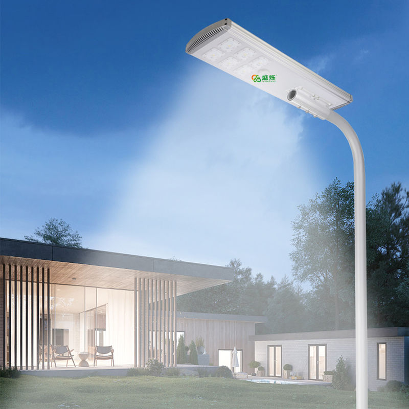 Đèn cảm biến năng lượng mặt trời Ip65 chống nước Abs Street 400w 600w 800w Tất cả trong một 3.2V