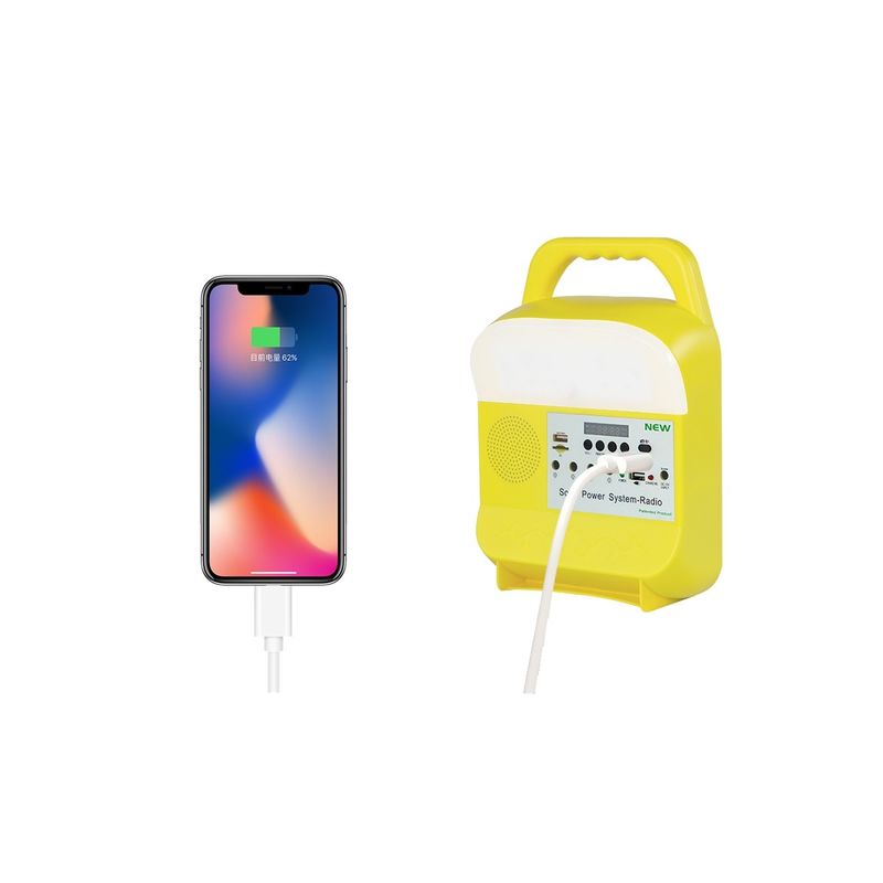 Đèn khẩn cấp Led năng lượng mặt trời di động có thể sạc lại với chức năng Power Bank bóng đèn Dc 20W