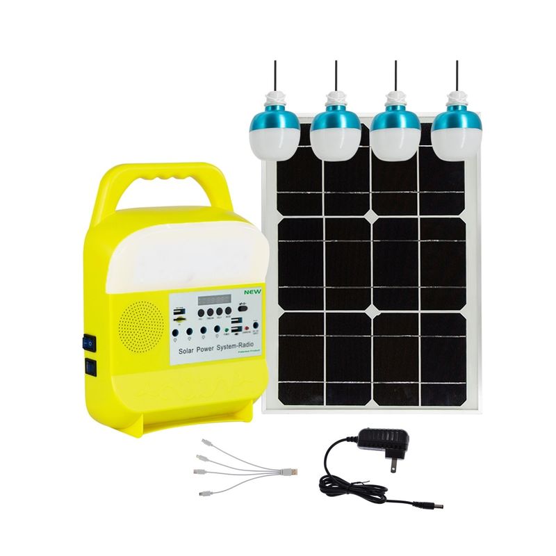 Đèn khẩn cấp Led năng lượng mặt trời di động có thể sạc lại với chức năng Power Bank bóng đèn Dc 20W