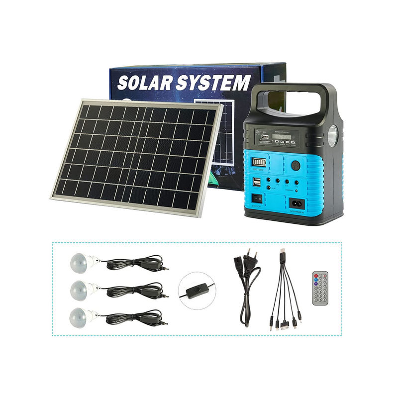 Sạc năng lượng mặt trời Hệ thống năng lượng mặt trời 30W Hệ thống năng lượng mặt trời gia đình Hệ thống năng lượng mặt trời gắn trên mái nhà