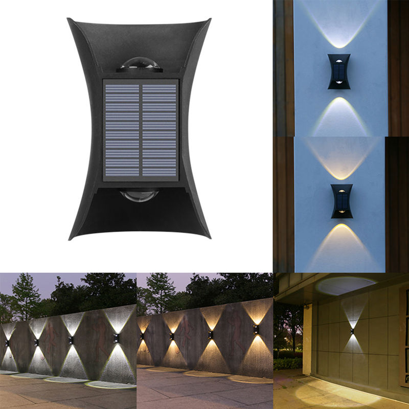 Đèn tường LED năng lượng mặt trời 5V / 70ma Đèn ngoại thất ngoài trời cho trong nhà