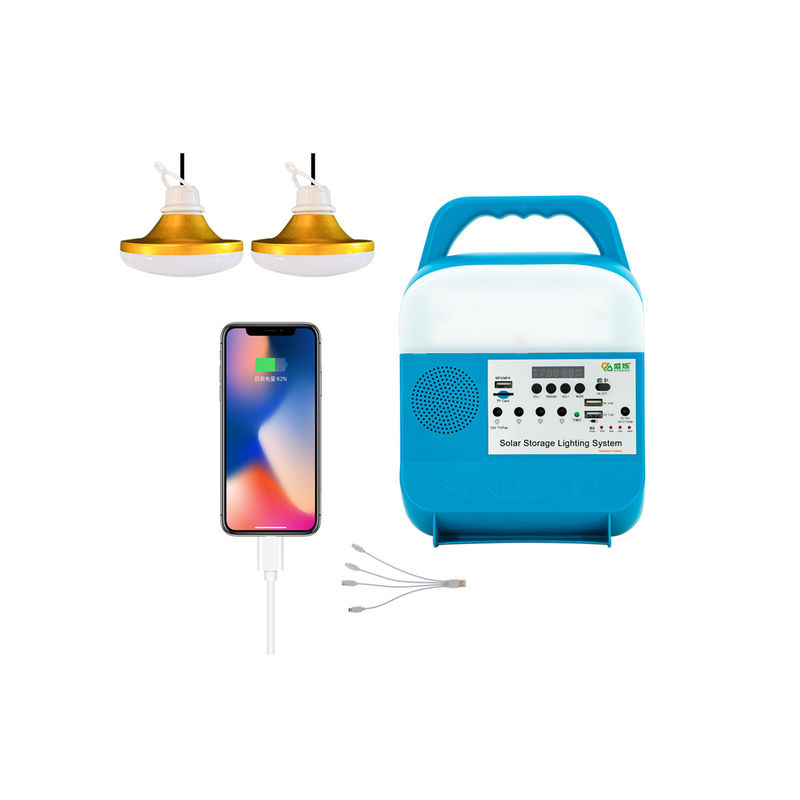 Máy phát điện năng lượng mặt trời bằng pin lithium để cắm trại khẩn cấp cho TV có quạt