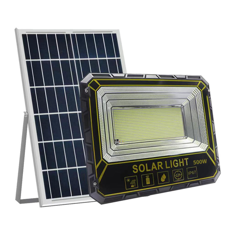 Đèn năng lượng mặt trời tường lũ 300W 600W Cảm biến ngoài trời Đèn led sân vườn chống nước DC 6V