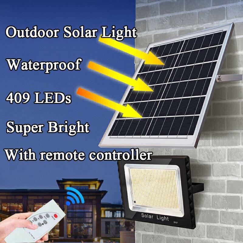 Đèn năng lượng mặt trời siêu năng lượng 300W Thời gian điều khiển từ xa thể thao đường phố ngoài trời