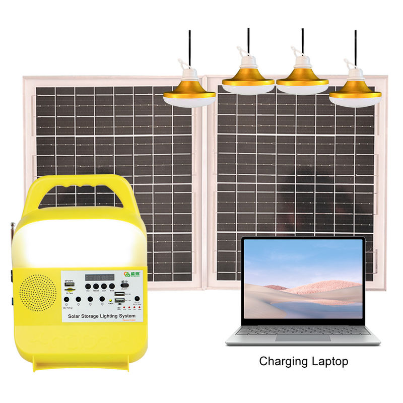 Máy phát điện cắm trại di động với cổng sạc di động loại C Hệ thống năng lượng mặt trời 45W 16V