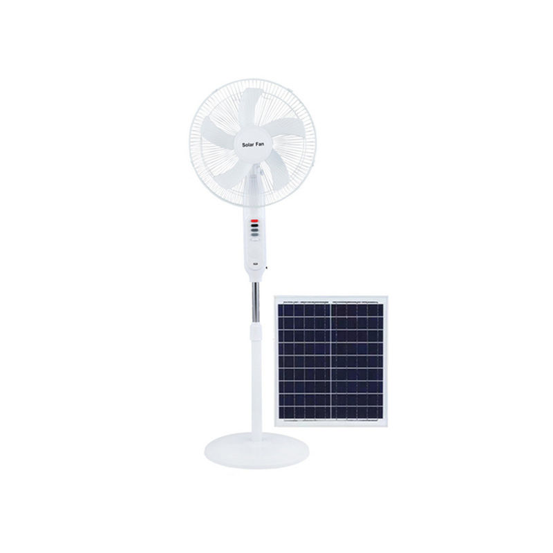 Quạt ngoài trời chạy bằng năng lượng mặt trời 25W có thể sạc lại 18650 Pin lithium 3 bánh răng gió có bảng điều khiển