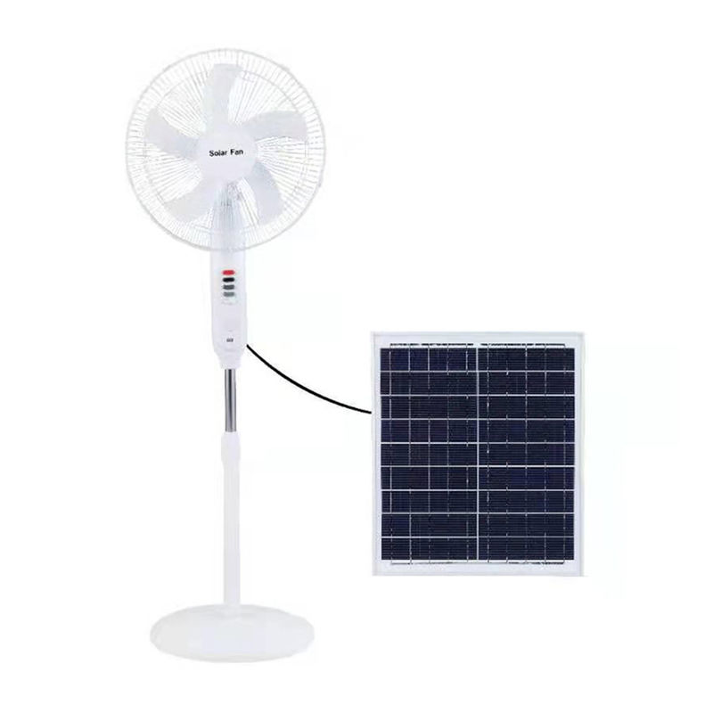 Quạt ngoài trời đa năng 25W chạy bằng năng lượng mặt trời 18650 Pin lithium 3 bánh răng gió có bóng đèn