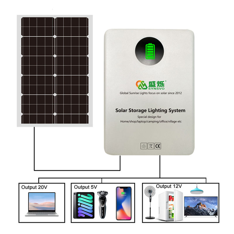 Hệ thống lưu trữ năng lượng PV treo tường 300W với máy phát điện năng lượng mặt trời 60W