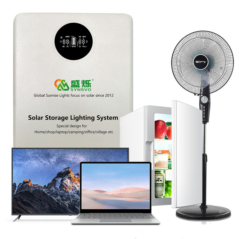 Hệ thống lưu trữ năng lượng PV 150W Pin 12,8V 20AH dành cho nhà để xe khẩn cấp cắm trại Nhà kho