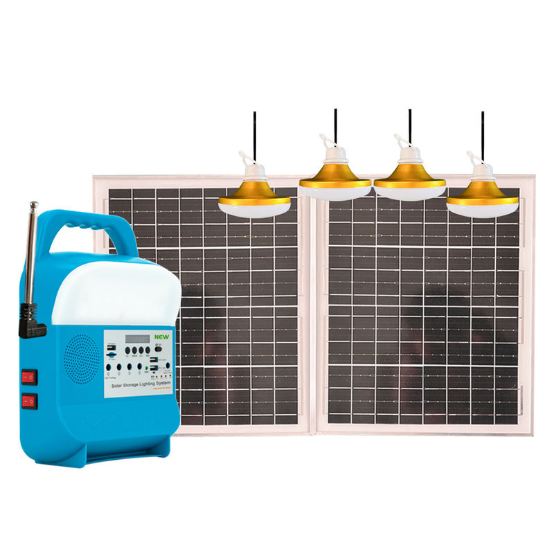 Hệ thống đèn gia đình năng lượng mặt trời LED 818 với xếp hạng IP65 cho TV và quạt Trạm năng lượng mặt trời di động