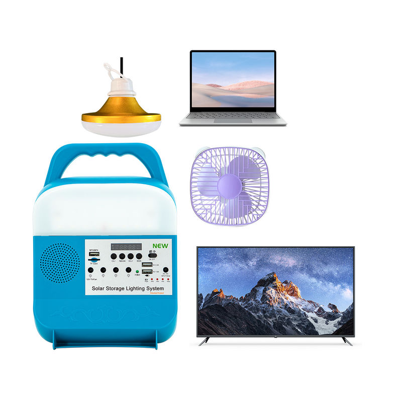 Hệ thống chiếu sáng gia đình năng lượng mặt trời 6W 4 chiếc với xếp hạng IP65 cho trạm phát điện sử dụng trong nhà và ngoài trời với các tấm pin mặt trời