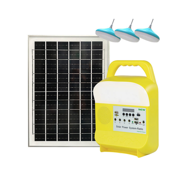 Bóng đèn năng lượng mặt trời di động 20W / 6V với pin 8000mah để chiếu sáng ngoài trời