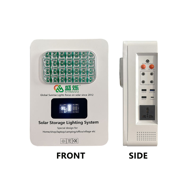 Hệ thống năng lượng tấm pin mặt trời được chứng nhận CE với pin 16V 12,5AH (15 * 2600Mah) Ống đèn LED 6W * 3PCS