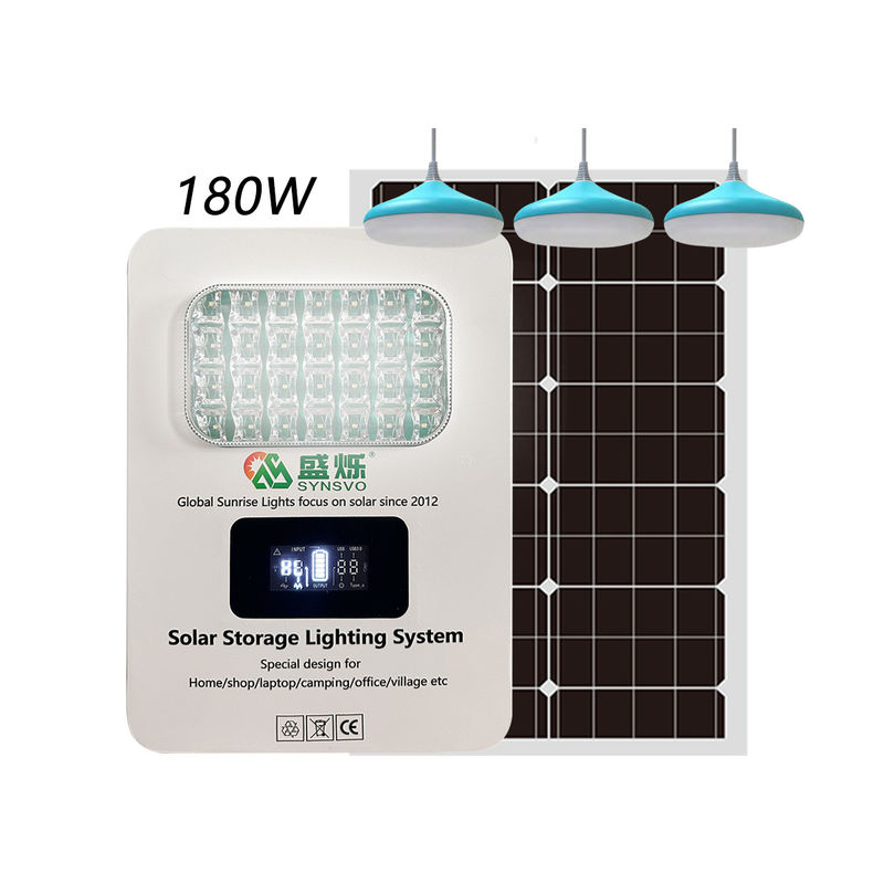 Máy phát điện biến tần năng lượng mặt trời đèn LED 6W được chứng nhận ISO với hệ thống nhà 3PCS