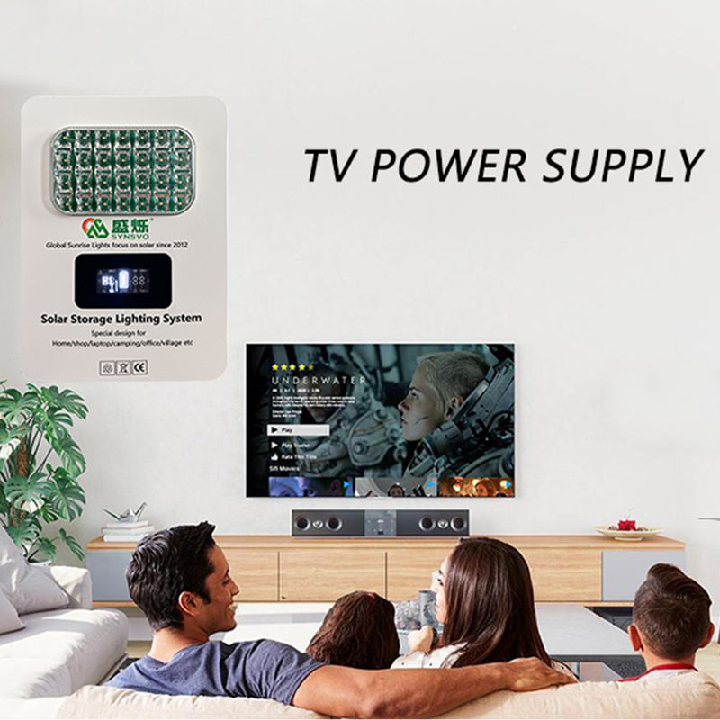 IP65 40W/60W 16V hệ thống năng lượng tấm pin mặt trời với tắt trên lưới Mặt trời biến tần với pin lithium