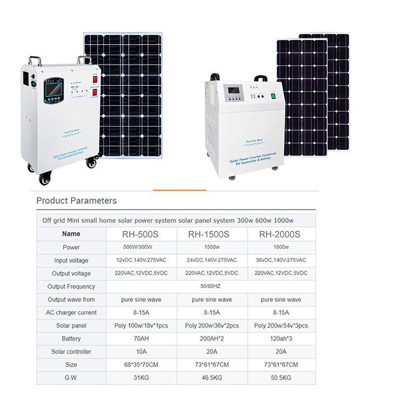 5kw Phân tích pin mặt trời Bộ máy phát điện 12vdc / 24vdc / 48vdc Pin điện áp