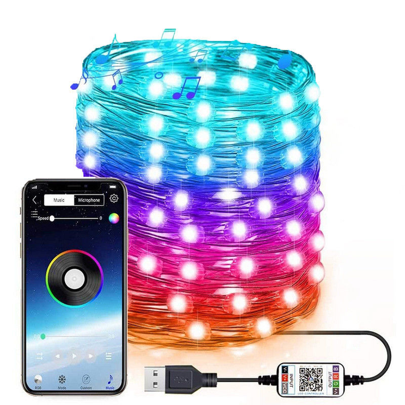 IP65 Đèn trang trí năng lượng mặt trời USB 6lm Đèn sân vườn chạy bằng năng lượng mặt trời
