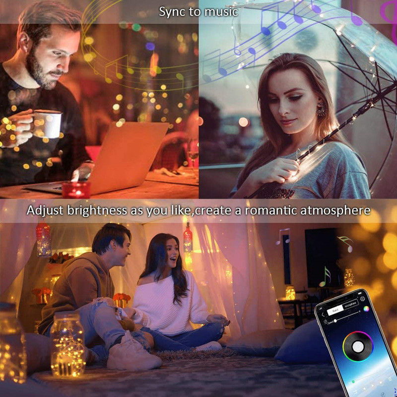 IP65 Đèn trang trí năng lượng mặt trời USB 6lm Đèn sân vườn chạy bằng năng lượng mặt trời