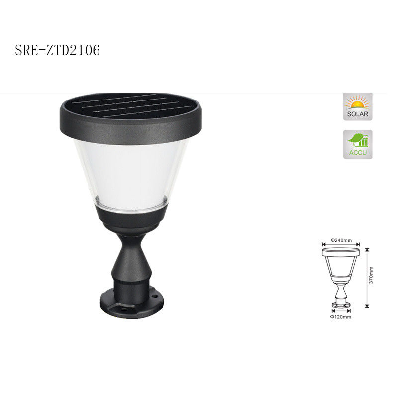 Đèn trang trí cột chống thấm năng lượng mặt trời Đèn LED Soalr cột