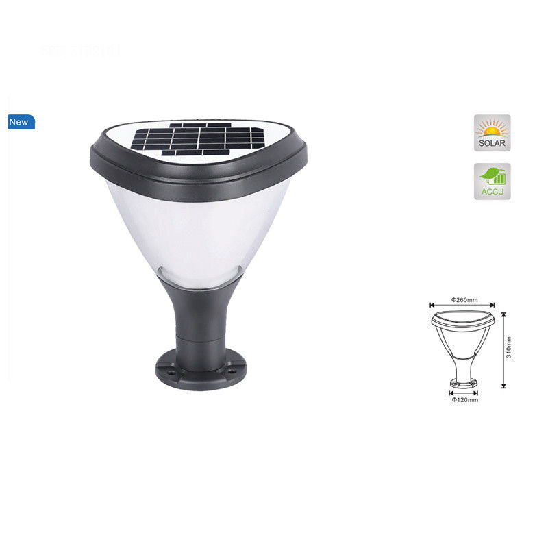 Đèn trang trí cột chống thấm năng lượng mặt trời Đèn LED Soalr cột