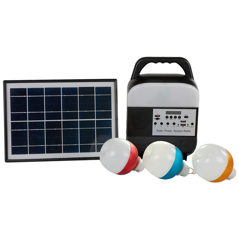 Hệ thống chiếu sáng gia đình năng lượng mặt trời Nguồn điện khẩn cấp / Nguồn điện cắm trại / Hệ thống chiếu sáng năng lượng mặt trời khu vực từ xa với