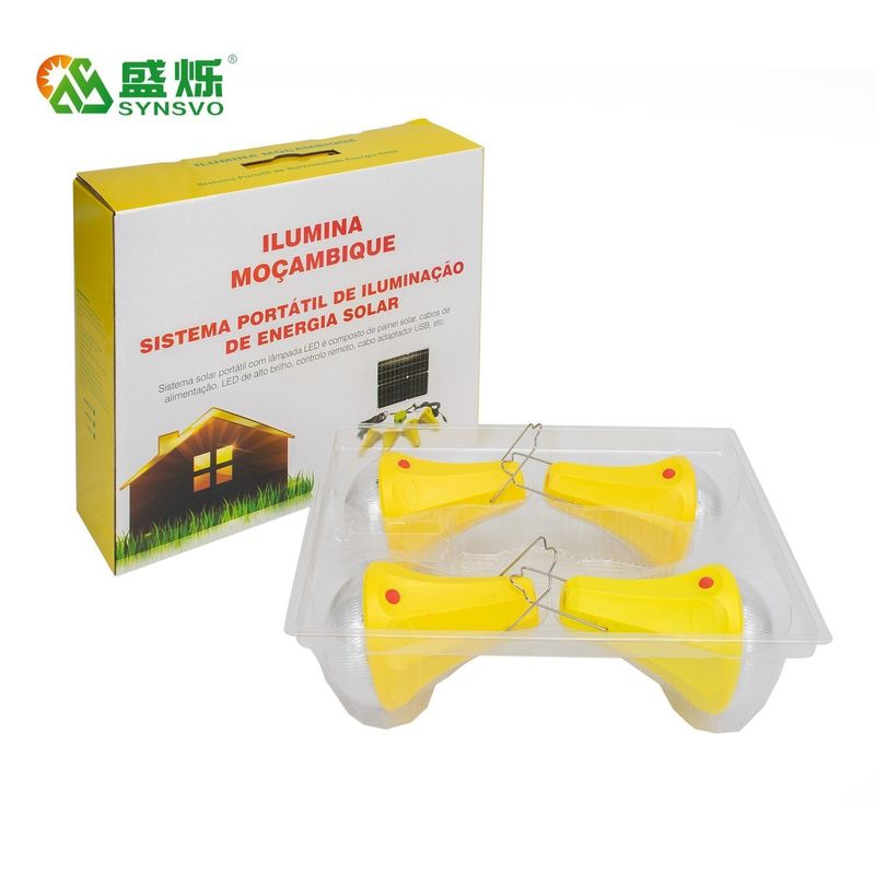 Điều khiển từ xa Hệ thống chiếu sáng gia đình nhỏ năng lượng mặt trời 435lum Thời gian làm việc 14 giờ đến 48 giờ