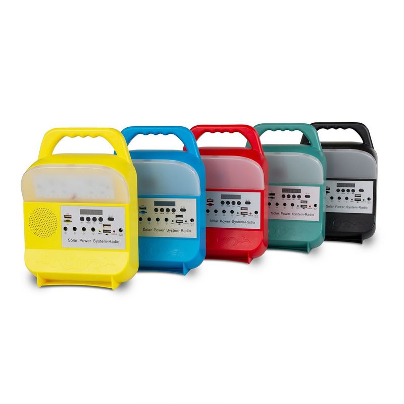 Bộ dụng cụ chiếu sáng năng lượng mặt trời di động / Bảng năng lượng mặt trời cho hệ thống chiếu sáng gia đình SRE-583