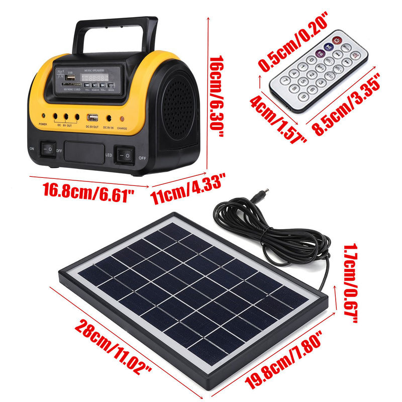 Giải pháp nguồn điện ban đầu Trạm năng lượng mặt trời tại nhà, Hệ thống nhà năng lượng mặt trời mini mới với đèn năng lượng mặt trời giá rẻ