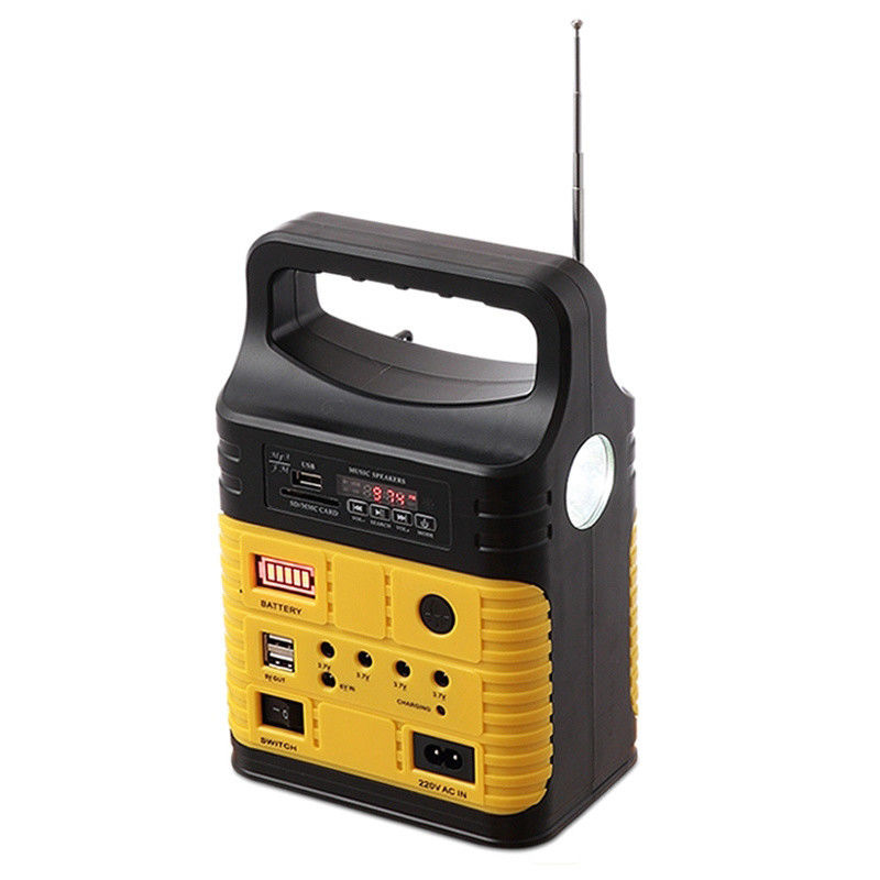 Đèn năng lượng mặt trời 10W Đài FM năng lượng mặt trời Chiếu sáng trong nhà bằng năng lượng mặt trời 3790 Đèn mặt trời mọc toàn cầu