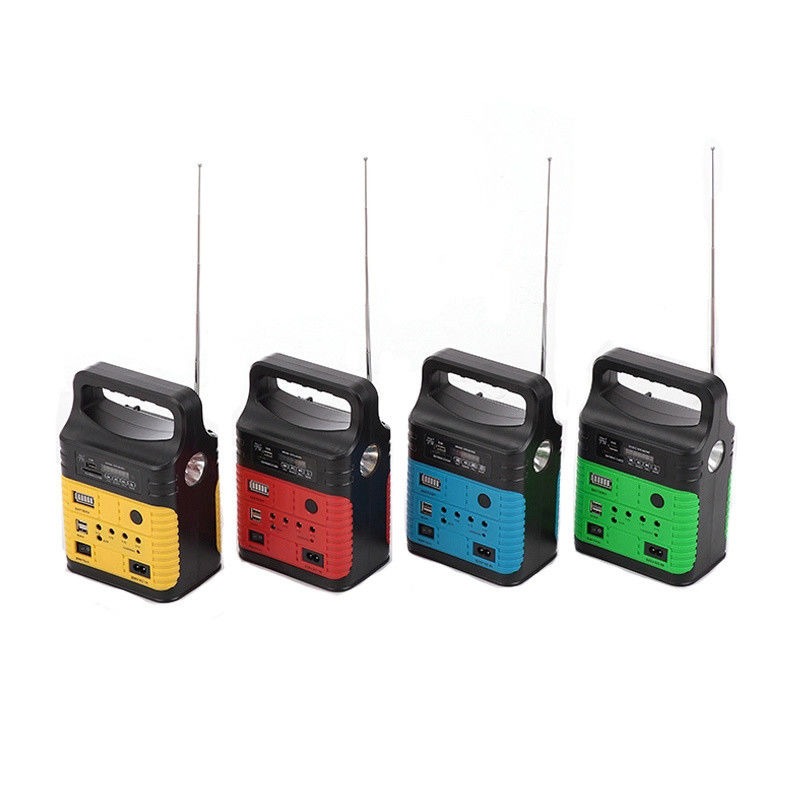 Đèn năng lượng mặt trời 10W Đài FM năng lượng mặt trời Chiếu sáng trong nhà bằng năng lượng mặt trời 3790 Đèn mặt trời mọc toàn cầu