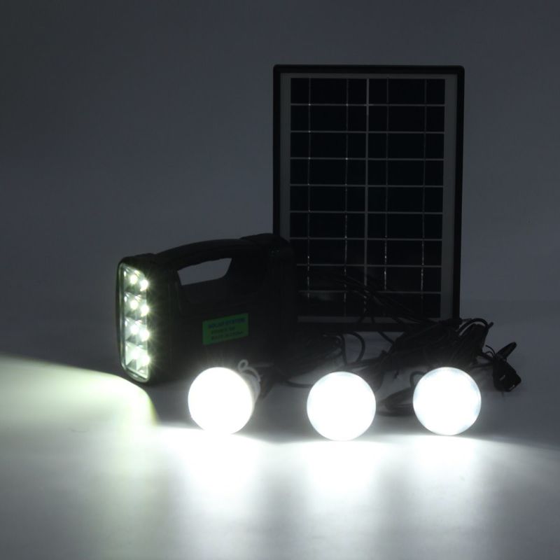 Bộ đèn chiếu sáng năng lượng mặt trời trong nhà 12PCS SMD LED 3W 4W 5W với đèn axit chì 4Ah