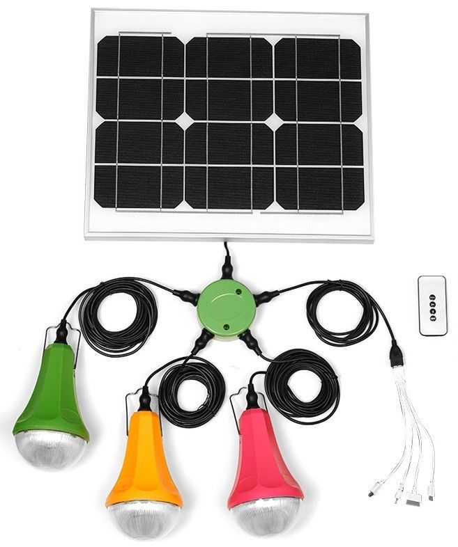 Bộ đèn Led bảng điều khiển năng lượng mặt trời 6W 6V Global Sunrise Thời gian làm việc 11 giờ đến 30 giờ