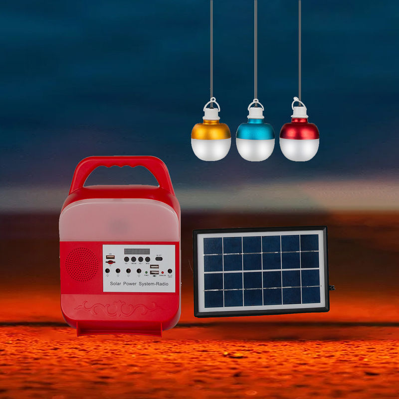 Hệ thống năng lượng mặt trời di động FCC 10W đến 100W cho chiếu sáng ngoài trời