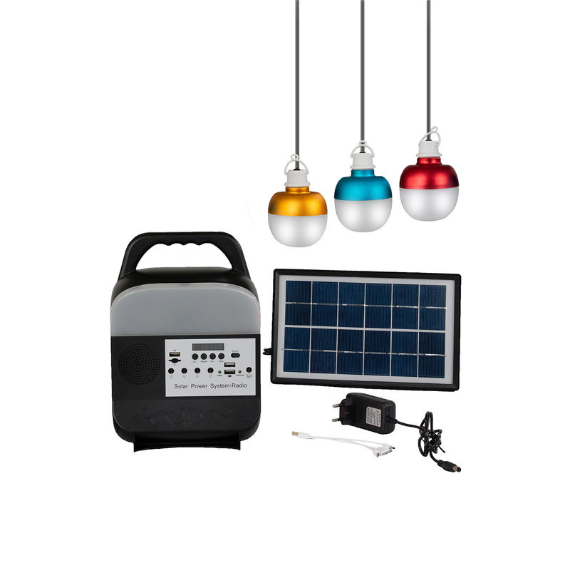 Bóng đèn Led có thể sạc lại bằng năng lượng mặt trời Đèn khẩn cấp Bảng điều khiển năng lượng mặt trời với bóng đèn Đèn năng lượng mặt trời Bộ bóng đèn trong nhà