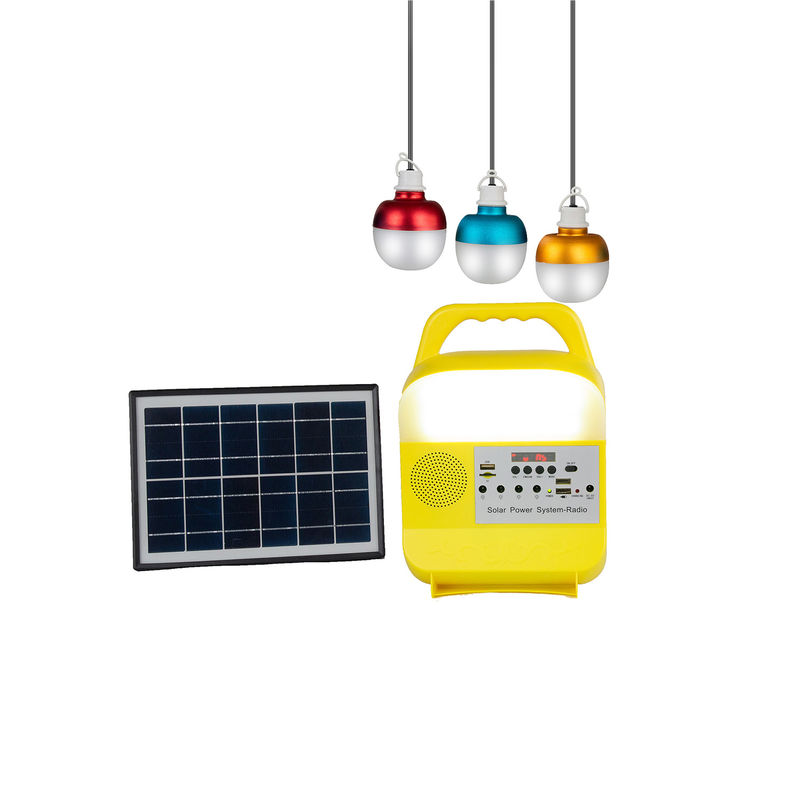 Đèn khẩn cấp năng lượng mặt trời 5W 6V 3PCS cho các khu vực thiếu điện